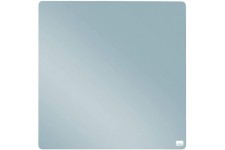 Nobo 1915624 Mini tableau blanc magnetique sans cadre, facile a  nettoyer, montage mural, 360 x 360 mm, gris