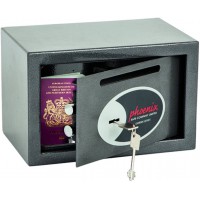 Coffre De Securite Et De Depot Phoenix Vela SS0801KD Avec Serrure a€ Clef (Extra Petit)