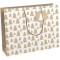 Clairefontaine X-29544-6C - Un sac cadeau shopping 37,3x11,8x27,5 cm 210g en kraft 100 % recycle, Lovely home green