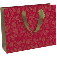 Clairefontaine X-29511-6C - Un sac cadeau shopping 37,3x11,8x27,5 cm 210g, Pomme d'amour