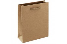 Clairefontaine 28800-0C - Un sac cadeau pocket 17x6x22 cm, Kraft brut