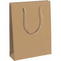 Clairefontaine 28800-2C - Un sac cadeau large 26,5x14x33 cm, Kraft brut