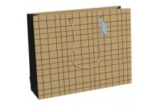 Clairefontaine 28794-6C - Un sac cadeau shopping 37,3x11,8x27,5 cm 210g en kraft 100 % recycle, Minimalist