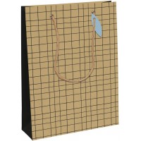 Clairefontaine 28794-2C - Un sac cadeau large 26,5x14x33 cm 210g en kraft 100 % recycle, Minimalist