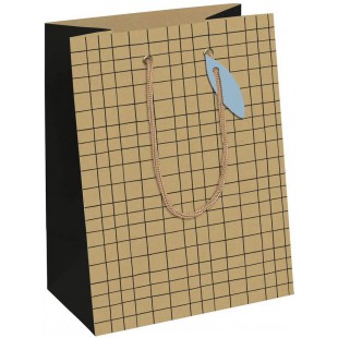 Clairefontaine 28794-3C - Un sac cadeau moyen 21,5x10,2x25,3 cm 210g en kraft 100 % recycle, Minimalist