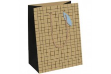 Clairefontaine 28794-3C - Un sac cadeau moyen 21,5x10,2x25,3 cm 210g en kraft 100 % recycle, Minimalist