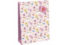 Clairefontaine 28788-2C - Un sac cadeau large 26,5x14xx33 cm 210g, Heros de mon enfance, Filles