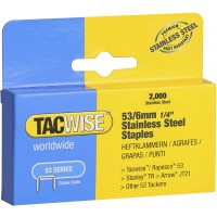 1268 Lot de 2000 agrafes en acier inoxydable de 53 x 6 mm