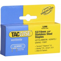 1270 Lot de 2000 agrafes en acier inoxydable 53 x 10 mm