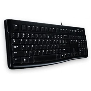 Logitech K120 Clavier Filaire pour Windows, Clavier Allemand QWERTZ - Noir