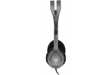 Logitech H110 Casque Filaire, Ecouteurs Stereo avec Micro Anti-Parasite, Double Fiche Jack 3,5mm, PC/Mac/Portable - Noir