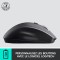 Logitech M705 Souris sans Fil Marathon, 2,4 GHz avec Nano-Recepteur USB Unifying, Suivi Laser 1000 PPP, 7 Boutons, 2 Boutons Sup