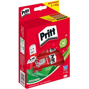 Lot de 5 : Baton de colle , colle sure et adaptee aux enfants pour l'art et le bricolage, colle forte pour l'ecole et le bureau,