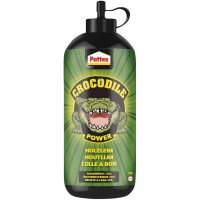 Pattex Crocodile Power colle a  bois, colle a  bois performante pour l'interieur et l'exterieur, 1x flacon de 225 g colle a  sec
