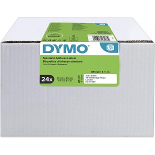 DYMO LW Rouleaux d'Etiquettes, 28 mm x 89 mm, 24 Rouleaux de 130