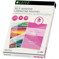 Leitz Paquet de 100 Pochettes de plastification a  chaud 125 microns A4 Brillant