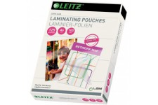 Leitz Film de plastification a  chaud, A6, paquet de 100, brillant, transparent, epaisseur de film 125 mic, 33806