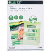 Leitz 33818 Pack de 100 pochettes de plastification A4 80µ