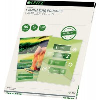 Leitz 33819 Pack de 100 pochettes de plastification A3 80µ