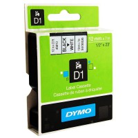 DYMO D1 Tape Refill 12mm Black on White - [CR233]