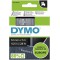 Dymo D1 etiquettes Standard 12 mm x 7 m - Blanc sur Transparent