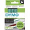 Dymo D1 etiquette Rouleau 19 mm x 7 m Noir sur rouleau vert