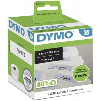 Dymo LabelWriter S0722460 Etiquettes 50x12mm 220 unites