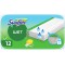 Lingettes Humides, 12 Lingettes Nettoyantes, pour Balai Swiffer, Attrape-Poussiere, Lingette Retient la Poussiere et la Salete