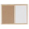 Bi-Office Budget - Tableau Mixte, d'Affichage en Liege et Blanc Magnetique Effacable a  Sec, Cadre en Bois, 40 x 30 cm