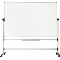 Bi-Office Earth-it Tableau blanc pivotant emaille 1200 x 900 cm Blanc