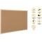 Bi-Office Budget - Tableau d'Affichage en Liege, 40 x 30 cm, Double Face, Panneau avec Cadre en Bois