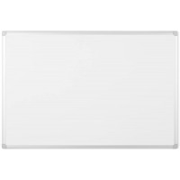 Bi-Office Tableau blanc Earth, tableau ecologique non magnetique, effacable a  sec avec cadre en aluminium, 90 x 60 cm