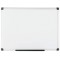 Bi-Office Maya Tableau blanc magnetique avec cadre en aluminium 60 x 45 cm Blanc