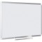 Bi-Office Tableau Blanc New Generation, Magnetique en Acier Laque, Cadre en Aluminium, Porte-Marqueur Coulissant, 90 x 60 cm