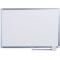 Bi-Office Tableau Blanc New Generation, Magnetique en Acier Laque, Cadre en Aluminium, Porte-Marqueur Coulissant, 60x45 cm