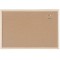 Bi-Office Budget - Tableau d'Affichage en Liege, 60 x 40 cm, Double Face, Panneau avec Cadre en Bois