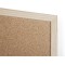 Bi-Office Budget - Tableau d'Affichage en Liege, 60 x 40 cm, Double Face, Panneau avec Cadre en Bois
