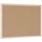 Bi-Office Budget - Tableau d'Affichage en Liege, 60 x 40 cm, Double Face, Panneau avec Cadre en Bois