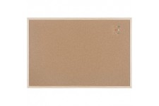 Bi-Office Budget - Tableau d'Affichage en Liege, 90 x 60 cm, Double Face, Panneau avec Cadre en Bois