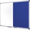 Bi-Office Maya Tableau mixte en feutre magnetique 900 x 600 mm Bleu
