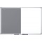 Bi-Office Maya Tableau mixte en feutre magnetique 900 x 600 mm Gris