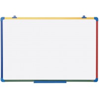 Bi-Office Schoolmate Tableau blanc 600 x 450 mm avec Cadre 4 couleurs