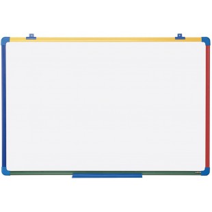 Bi-Office Schoolmate Tableau blanc 600 x 450 mm avec Cadre 4 couleurs