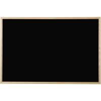 Bi-Office Basic Tableau a  craie Noir 40 x 30 cm Cadre en Pin