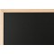 Bi-Office Basic Tableau a  craie Noir 40 x 30 cm Cadre en Pin