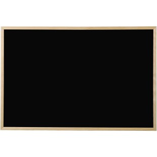 Bi-Office Basic Tableau a  craie Noir 80 x 60 cm Cadre en Pin