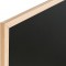 Bi-Office Basic Tableau a  craie Noir 80 x 60 cm Cadre en Pin