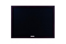 Bi-Office Optimum - Tableau a  Craie Noir, 60 x 45 cm, Cadre en MDF Merisier