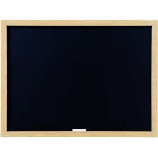 Bi-Office Optimum - Tableau a  Craie Noir, 60 x 45 cm, Cadre en MDF Chene