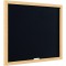Bi-Office Optimum - Tableau a  Craie Noir, 60 x 45 cm, Cadre en MDF Chene